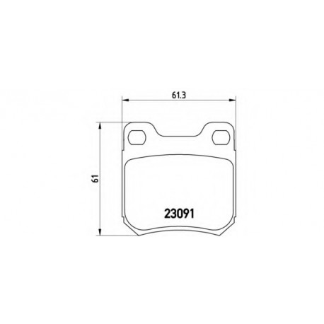 Σετ Τακάκια BREMBO P71008