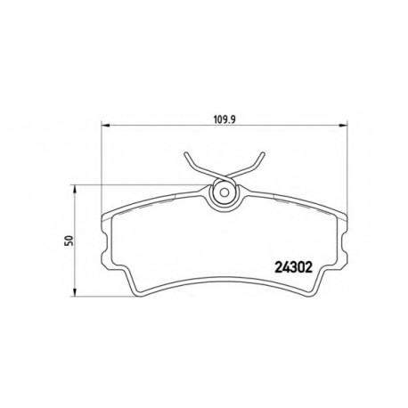 Σετ Τακάκια BREMBO P72001