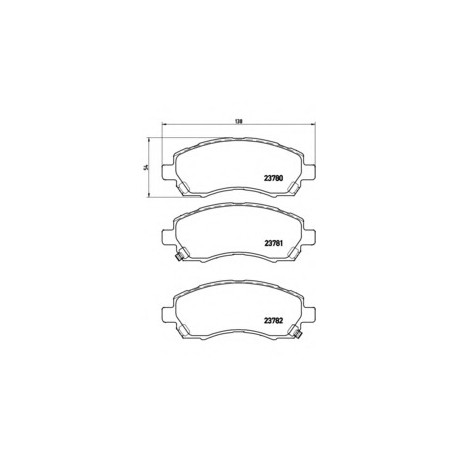 Σετ Τακάκια BREMBO P78009