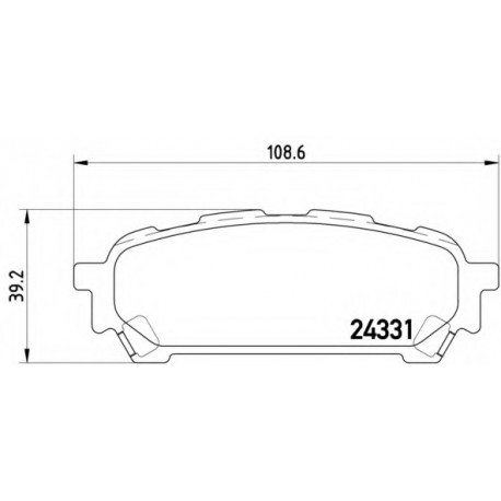 Σετ Τακάκια BREMBO P78014