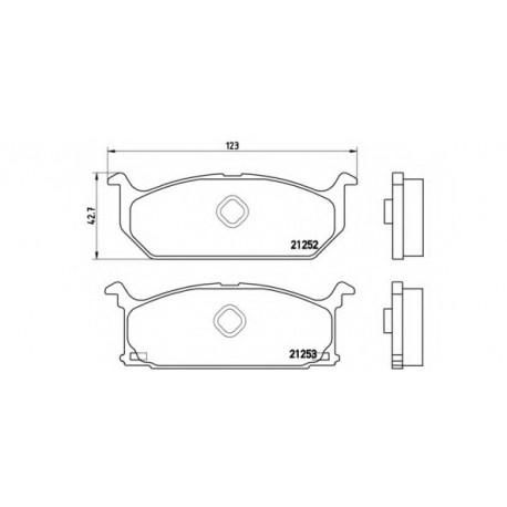 Σετ Τακάκια BREMBO P79003