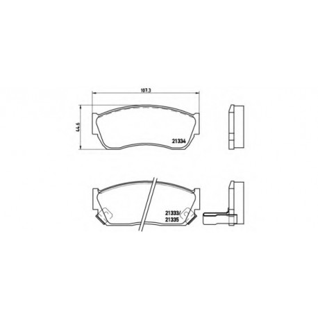 Σετ Τακάκια BREMBO P79005