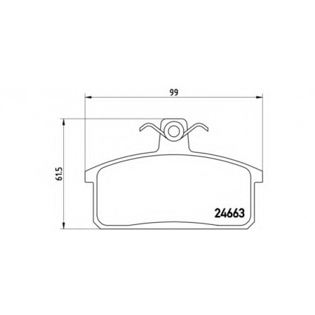 Σετ Τακάκια BREMBO P79007