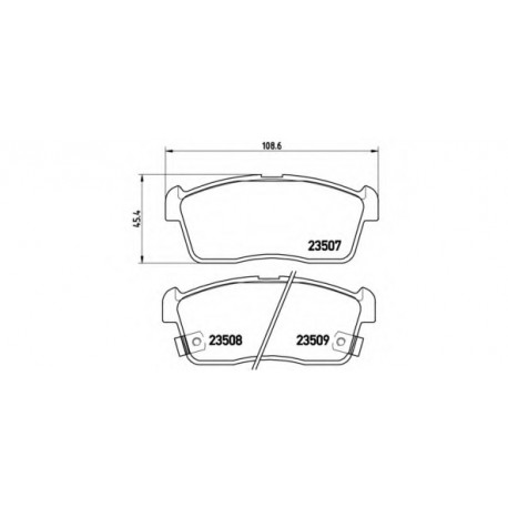 Σετ Τακάκια BREMBO P79012