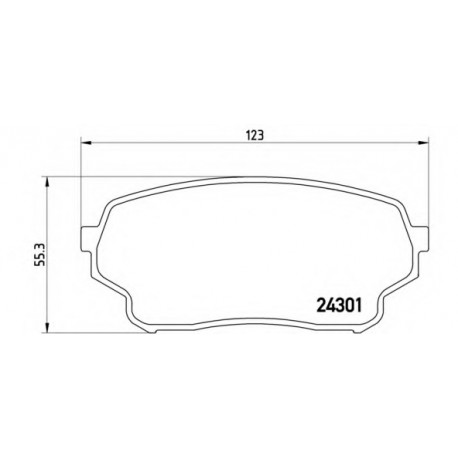 Σετ Τακάκια BREMBO P79019