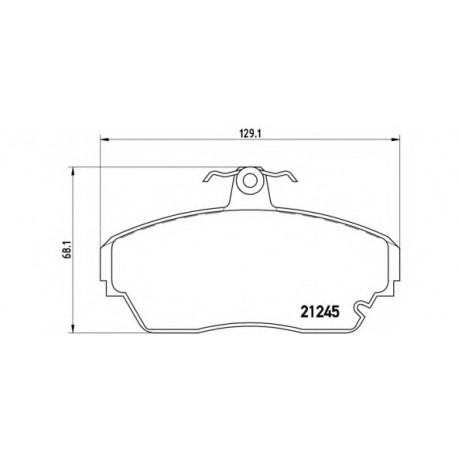 Σετ Τακάκια BREMBO P82001