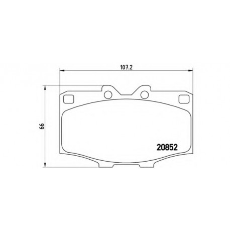 Σετ Τακάκια BREMBO P83006