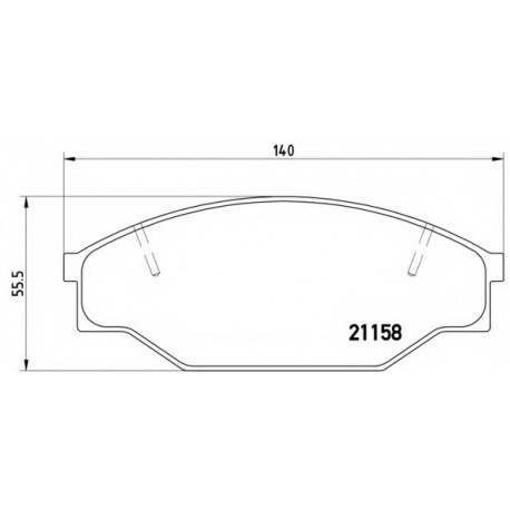 Σετ Τακάκια BREMBO P83013