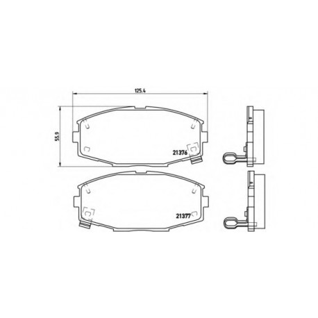 Σετ Τακάκια BREMBO P83020