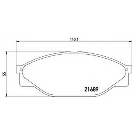Σετ Τακάκια BREMBO P83023
