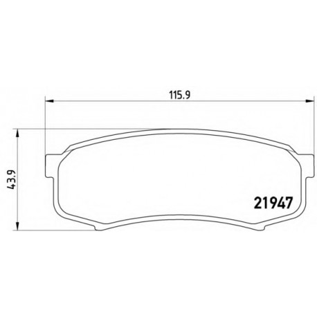 Σετ Τακάκια BREMBO P83024