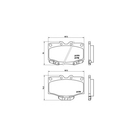 Σετ Τακάκια BREMBO P83026