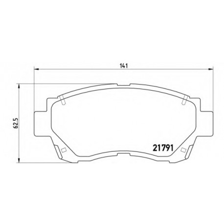 Σετ Τακάκια BREMBO P83027