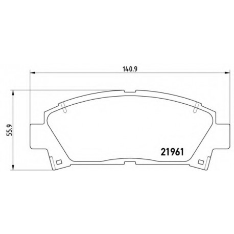 Σετ Τακάκια BREMBO P83028