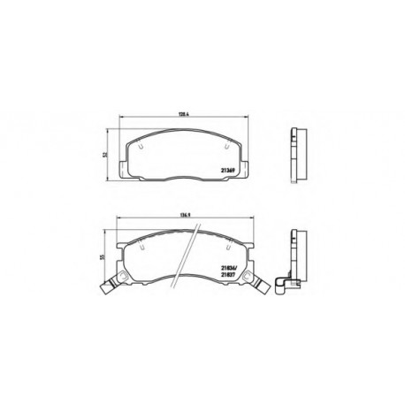 Σετ Τακάκια BREMBO P83029