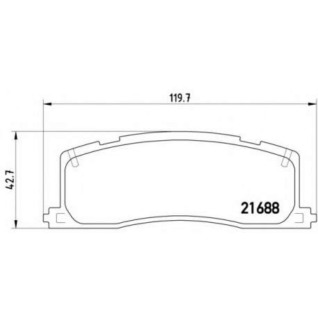 Σετ Τακάκια BREMBO P83030