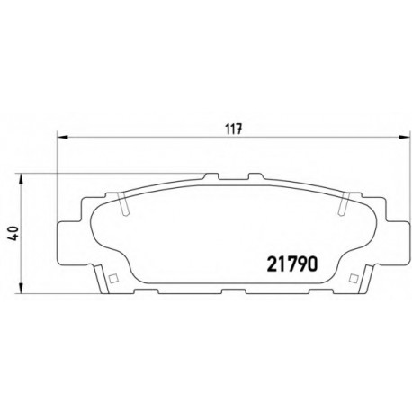Σετ Τακάκια BREMBO P83032