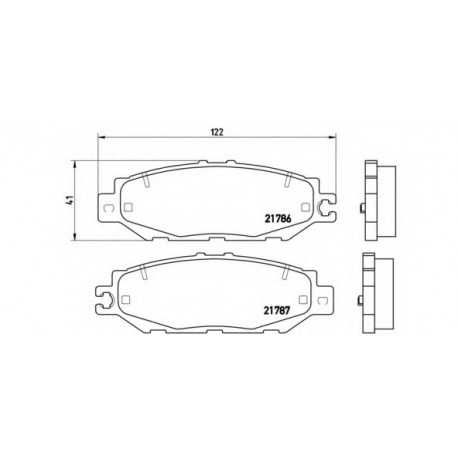Σετ Τακάκια BREMBO P83036