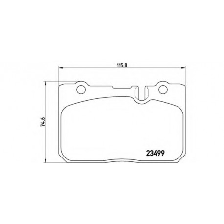 Σετ Τακάκια BREMBO P83039