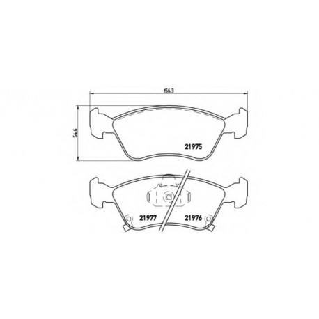 Σετ Τακάκια BREMBO P83041