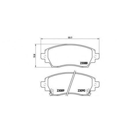 Σετ Τακάκια BREMBO P83042