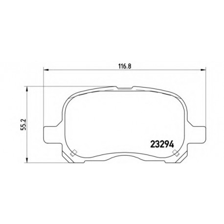 Σετ Τακάκια BREMBO P83044