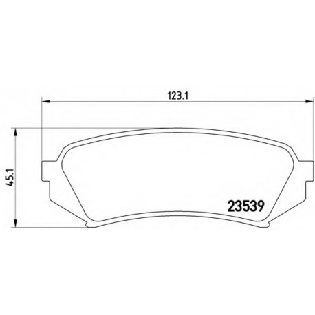 Σετ Τακάκια BREMBO P83049