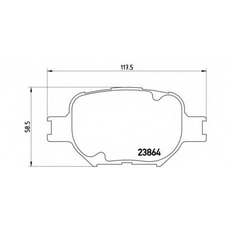 Σετ Τακάκια BREMBO P83054