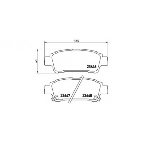 Σετ Τακάκια BREMBO P83056