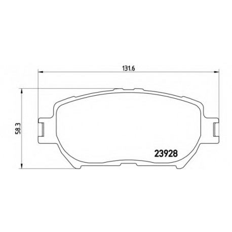 Σετ Τακάκια BREMBO P83062