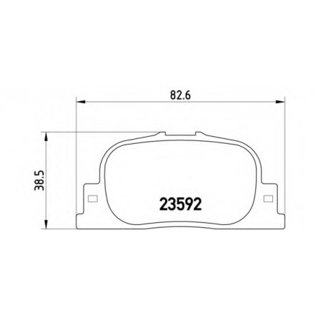 Σετ Τακάκια BREMBO P83063