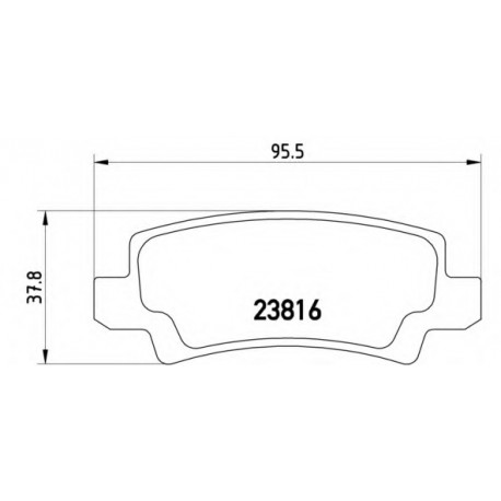 Σετ Τακάκια BREMBO P83065