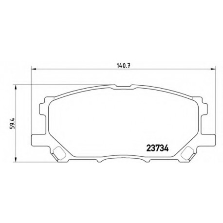 Σετ Τακάκια BREMBO P83067