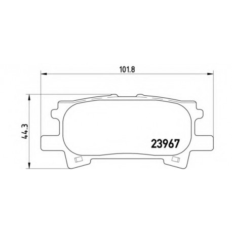 Σετ Τακάκια BREMBO P83068