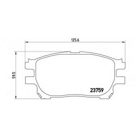 Σετ Τακάκια BREMBO P83070