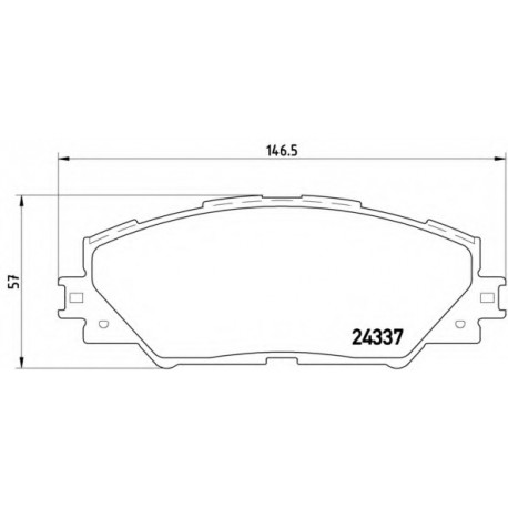 Σετ Τακάκια BREMBO P83071