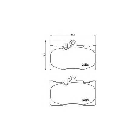 Σετ Τακάκια BREMBO P83072