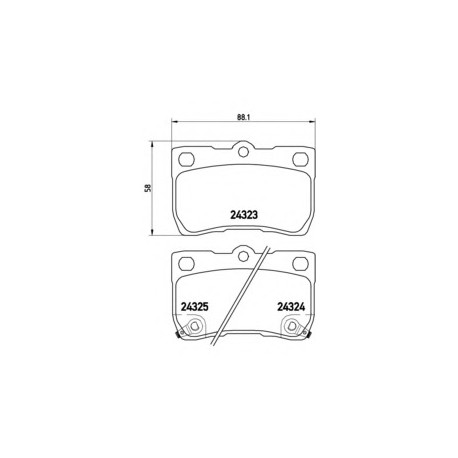 Σετ Τακάκια BREMBO P83073