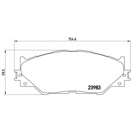 Σετ Τακάκια BREMBO P83074