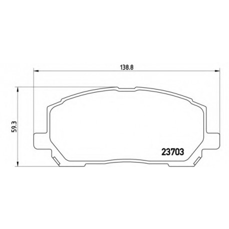 Σετ Τακάκια BREMBO P83078