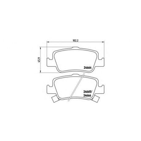Σετ Τακάκια BREMBO P83080