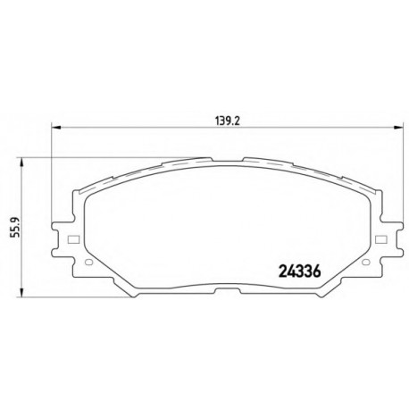 Σετ Τακάκια BREMBO P83082