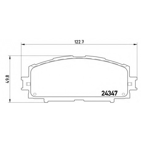 Σετ Τακάκια BREMBO P83086