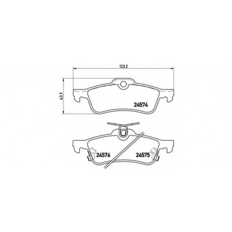 Σετ Τακάκια BREMBO P83087