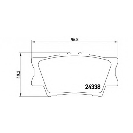 Σετ Τακάκια BREMBO P83089