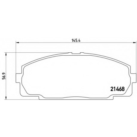 Σετ Τακάκια BREMBO P83092