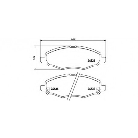 Σετ Τακάκια BREMBO P83094