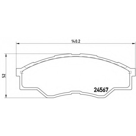 Σετ Τακάκια BREMBO P83096