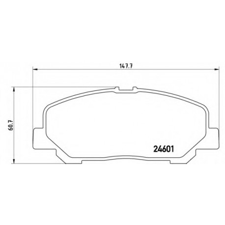 Σετ Τακάκια BREMBO P83099