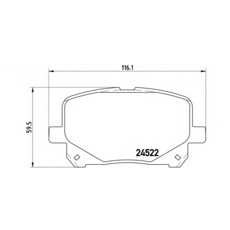 Σετ Τακάκια BREMBO P83100